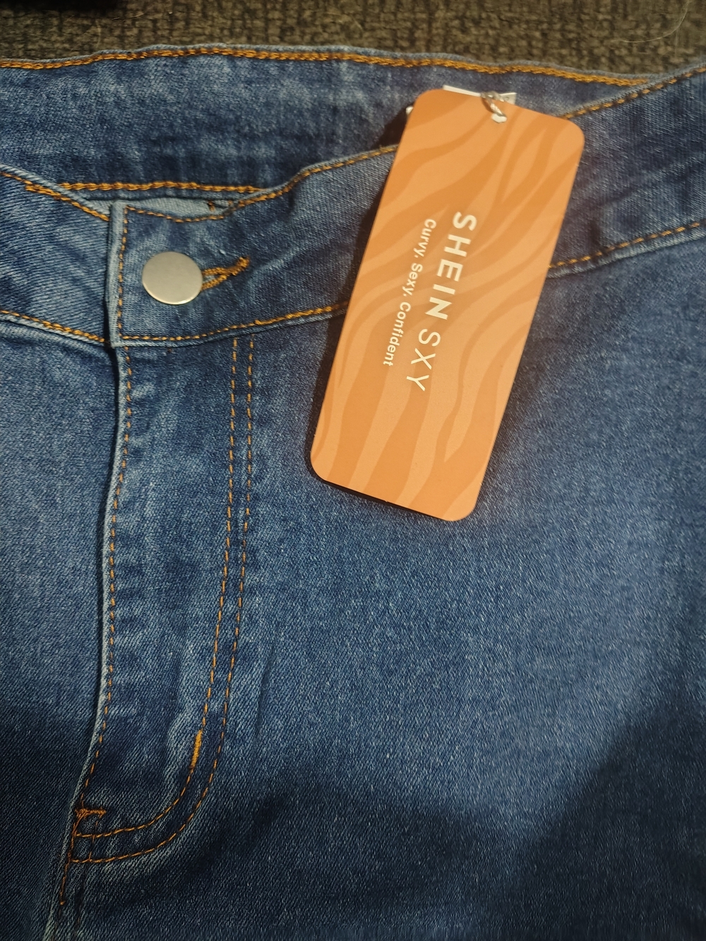 SHEIN Women's Blue Denim High-rise Flare Jeans NWT